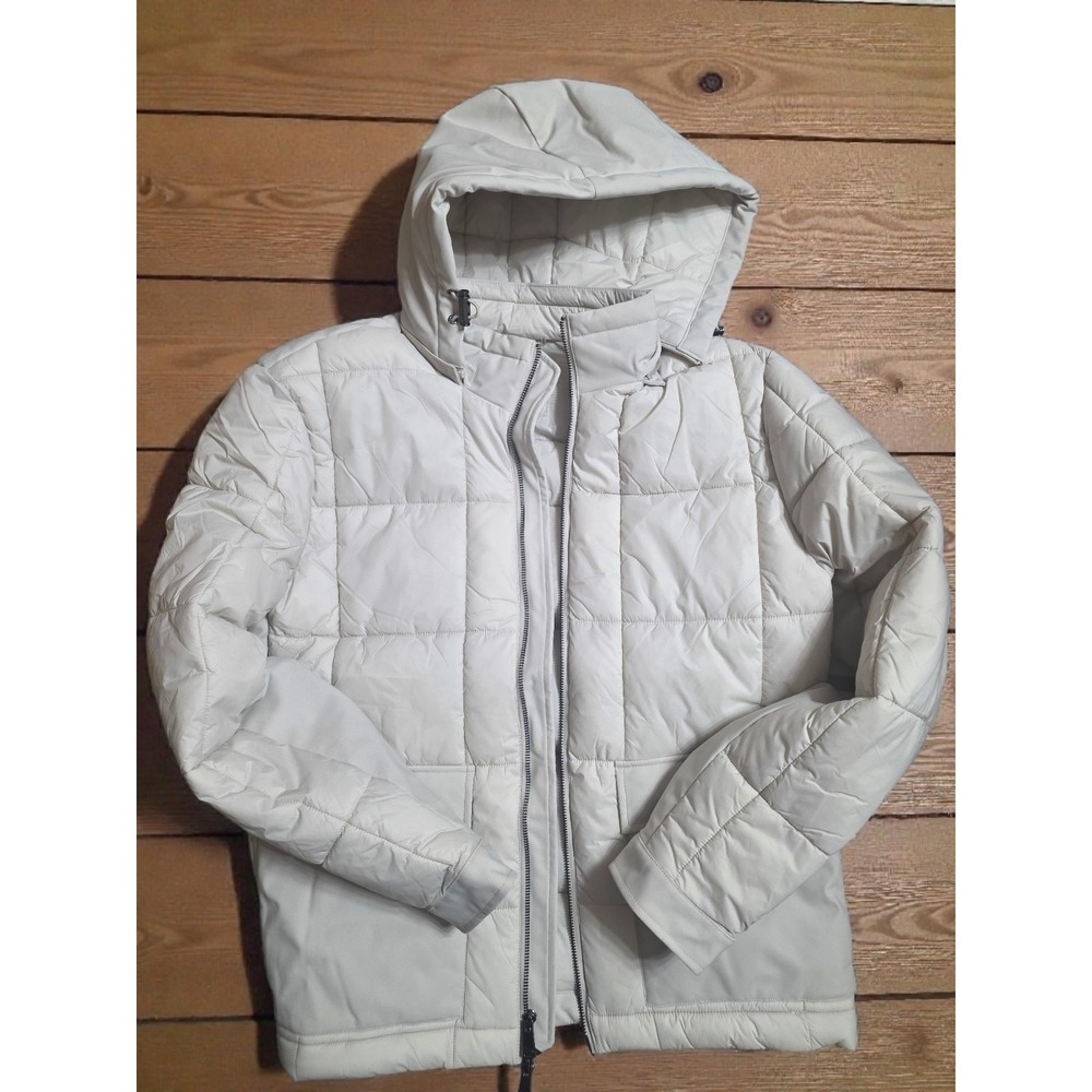 Bugatchi Quilted Anorak‎ Puffer Designer Jacket With Detachable Hood MSRP: $398